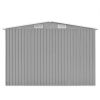 vidaXL Garden Shed 101.2"x154.3"x71.3" Metal Gray