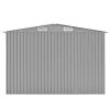 vidaXL Garden Shed 101.2" x 192.5" x 71.3" Metal Gray