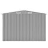 vidaXL Garden Shed 101.2" x 228.3" x 71.3" Metal Gray
