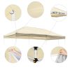 10X20ft EZ Pop Up Canopy Replacement Top/Beige