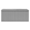 vidaXL Garden Shed 101.2"x154.3"x71.3" Metal Gray