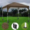 10X10ft Canopy Tent Brown