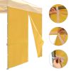 10x10ft EZ Canopy Gazebo Zipper Full Size Side Wall Mineral Yellow PANTONG 15-1046TPX