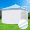 10x10ft EZ Canopy Gazebo Full Size Side Wall/White