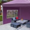 10x10ft EZ Canopy Gazebo With Windows 18-3339TPX Vivid Viola