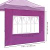 10x10ft EZ Canopy Gazebo With Windows 18-3339TPX Vivid Viola