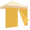 10x10ft EZ Canopy Gazebo Zipper Full Size Side Wall Mineral Yellow PANTONG 15-1046TPX