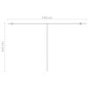 vidaXL Freestanding Automatic Awning 157.5"x118.1" Anthracite