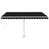 vidaXL Freestanding Automatic Awning 157.5"x118.1" Anthracite