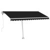 vidaXL Freestanding Automatic Awning 157.5"x118.1" Anthracite