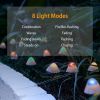 Solar Mushroom Lights Outdoor Decoration Light 10 LED Lights Stake Light Yard Patio Lawn Garden Festival Light