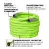 Flexzilla Garden Hose 5/8" x 100' 3/4" - 11 1/2 GHT Fittings ZillaGreen