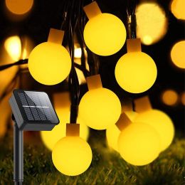 LED String Lights - 16 Color Changing 21.3FT 50 LED Globe Balls Indoor String Light With Remote Multicolor Fairy Lights Strings Decorative Lights (Items: 8 Dimming Modes For Solar Models)