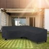 Outdoor L Shape Sofa Covers Water Resistant Dustproof Furniture Covers Sectional Sofa Protectors Table Chair Cover Garden Patio