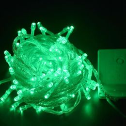 10M 100LED Fairy String Lights Waterproof Connectable Up to 100M Xmas Party Lamp (Color: Green)