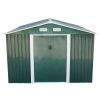 6.3' x 9.1' Outdoor Backyard Garden Metal Storage Shed for Utility Tool Storage