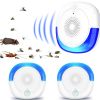 1/2/4/6pcs Ultrasonic Pest Repeller; Pest Repellent Ultrasonic Plug In Mouse Repellent; Mice Repellent Plug-Ins; Mosquito Repellent Indoors