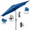 10 Feet Outdoor Patio Umbrella with Tilt Adjustment and Crank