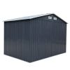 6.3' x 9.1' Outdoor Backyard Garden Metal Storage Shed for Utility Tool Storage