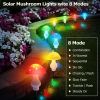 Solar Mushroom Light; Multi-Color Changing LED Outdoor Flowers Garden Courtyard Yard Patio Outside Christmas Holiday Decor; LED Lights