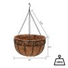 Lawn Supplies Round Coconut Palm Plants Hanging Basket